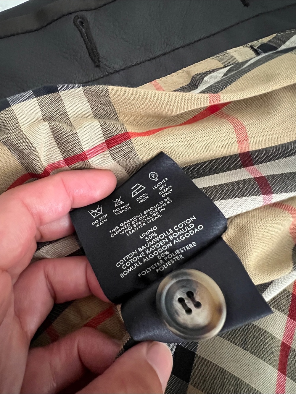 Burberry London Nova Check Leather Jacket - Picture 6 of 7
